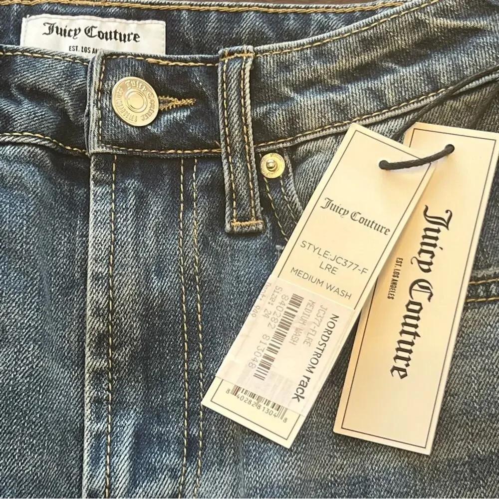 Juicy Couture Malibu Flare Leg Medium Wash Bootcut Jeans Size 24
